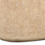 Suraya 55" Outdoor Console Table, Faux Travertine