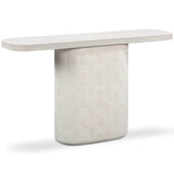 Suraya 55" Outdoor Console Table, Ivory