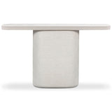 Suraya 55" Outdoor Console Table, Ivory
