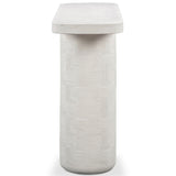 Suraya 55" Outdoor Console Table, Ivory