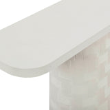 Suraya 55" Outdoor Console Table, Ivory