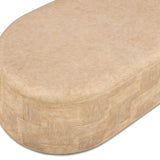 Suraya Coffee Table, Faux Travertine
