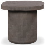 Suraya Outdoor Side Table, Dark Umber