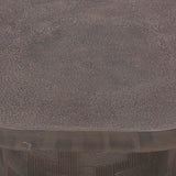 Suraya Outdoor Side Table, Dark Umber