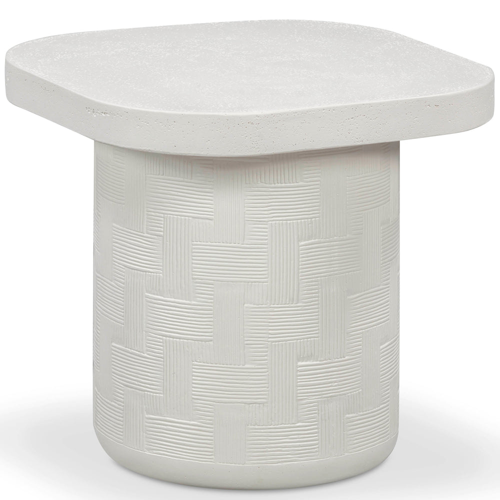 Suraya Outdoor Side Table, Ivory