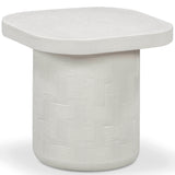 Suraya Outdoor Side Table, Ivory