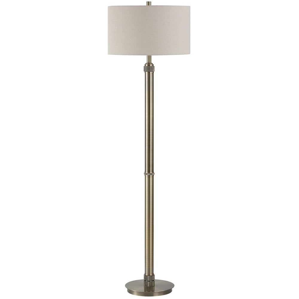 Suri Floor Lamp, Antique Brass-Lighting-High Fashion Home