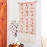 Surya Livabliss Wall Hanging Kari KAR-1000, White/Peach