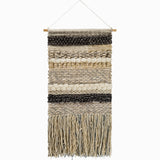 Surya Livabliss Wall Hanging Teresina TNA-1001, Cream/Charcoal/Tan