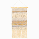Surya Livabliss Wall Hanging Yavan YVA-1000, Tan/Ivory/Light Blue