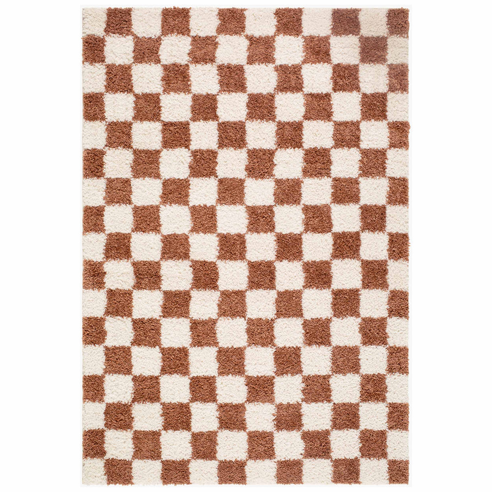 Surya Lovebliss Rug Czechia CZE-2302, Orange Checker