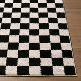 Surya Lovebliss Rug Fossay Shag FSG-2347, Black/Ivory