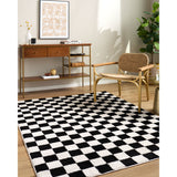 Surya Lovebliss Rug Fossay Shag FSG-2347, Black/Ivory