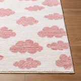 Surya Lovebliss Rug Fossay Shag FSG-2349, Rose/Ivory