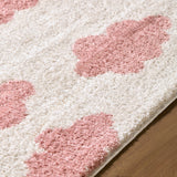 Surya Lovebliss Rug Fossay Shag FSG-2349, Rose/Ivory