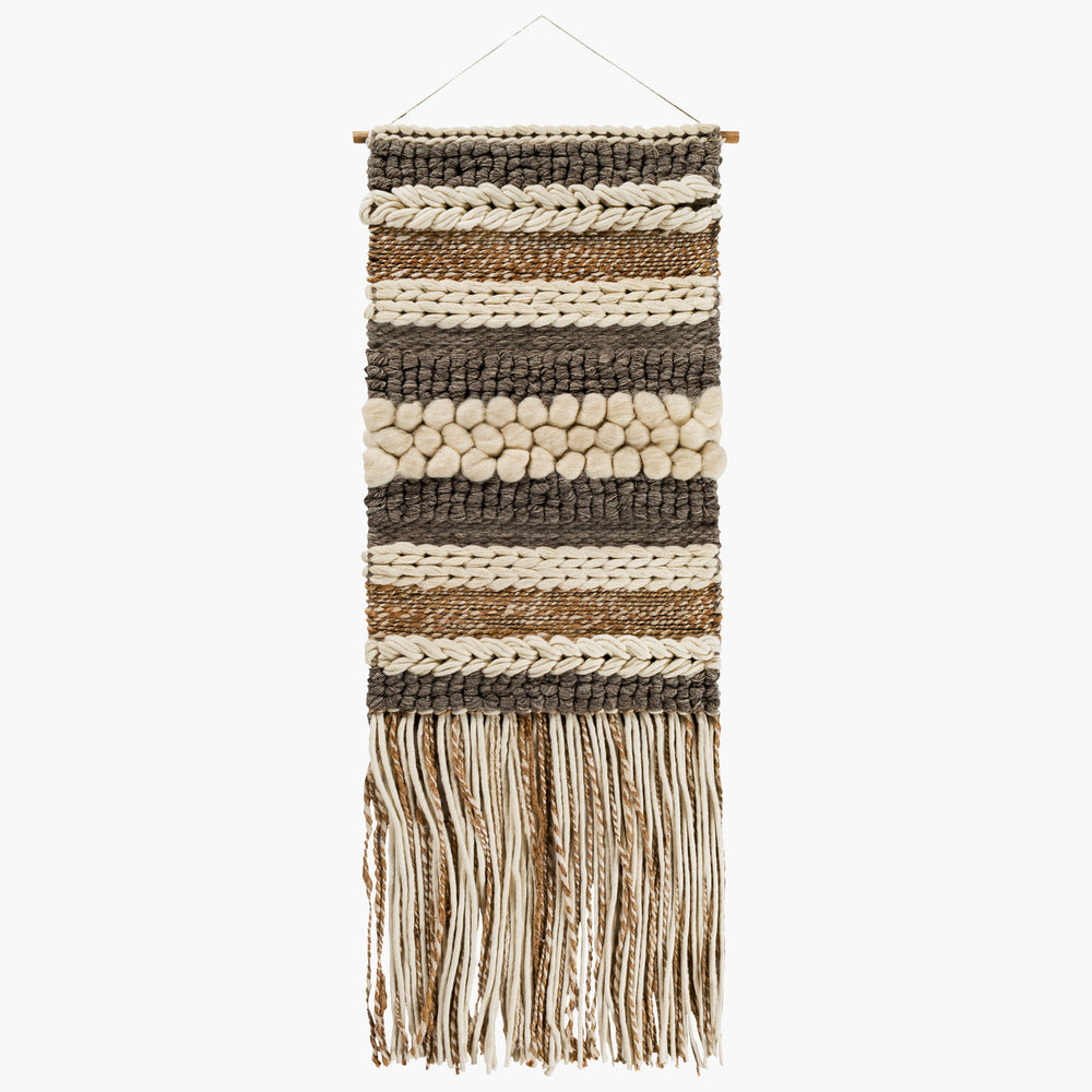 Surya Wall Hanging Artifice II AFE-1000, Cream/Brown/Charcoal