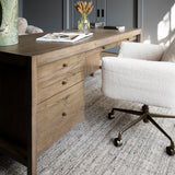 Suspension Desk, Grey Oak by Four Hands