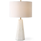 Suzie Table Lamp, Cream Marble-Lighting-High Fashion Home