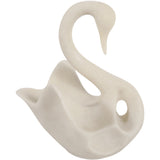 Swan Statuary, White-Accessories-High Fashion Home