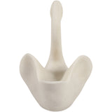 Swan Statuary, White-Accessories-High Fashion Home