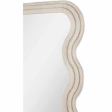 Swirl Floor Mirror, White