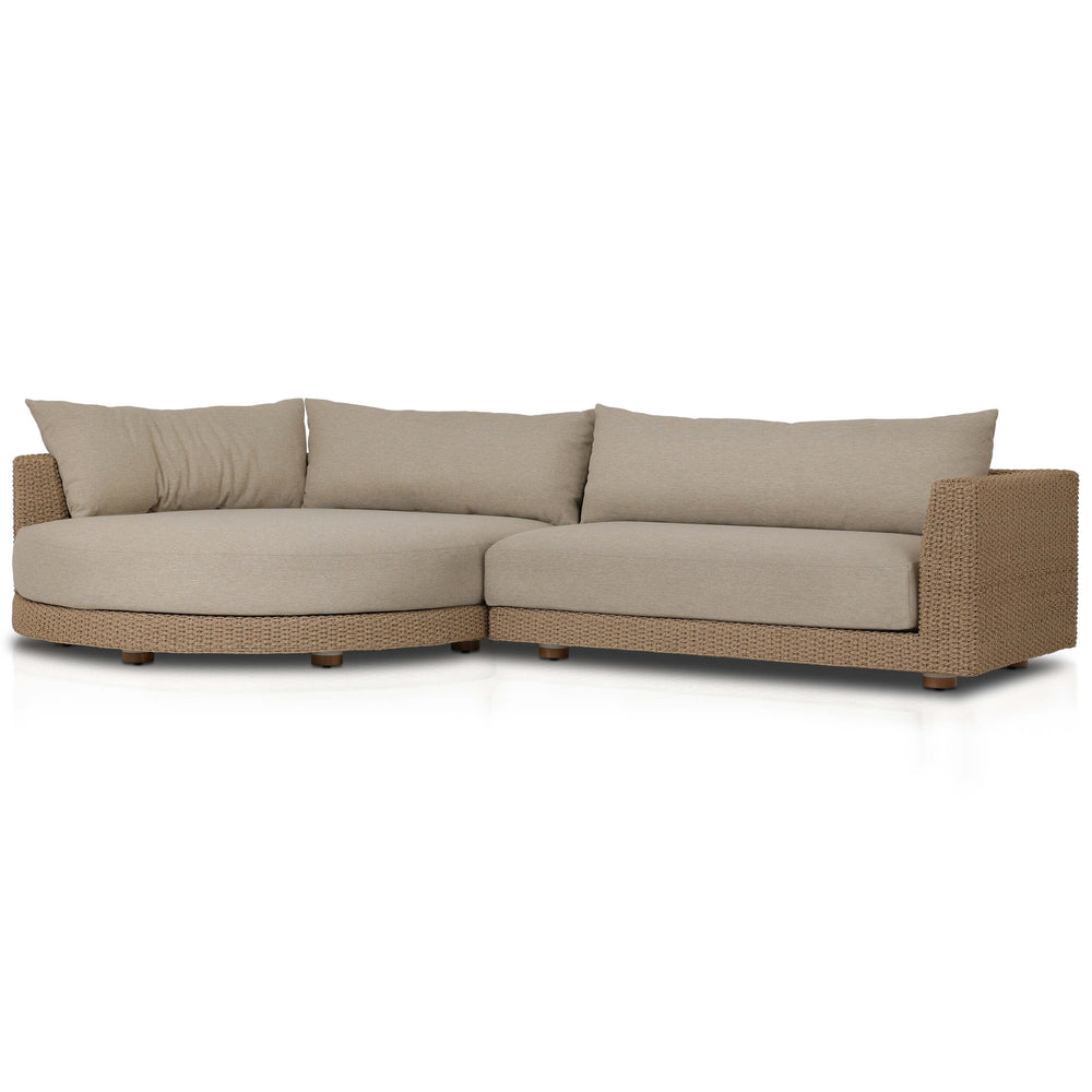 Sylvan 2 Piece Outdoor LAF Sectional, Dove Taupe