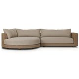 Sylvan 2 Piece Outdoor LAF Sectional, Dove Taupe