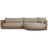 Sylvan 2 Piece Outdoor RAF Sectional, Dove Taupe