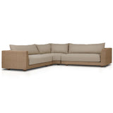 Sylvan 3 Piece Outdoor Sectional, Dove Taupe