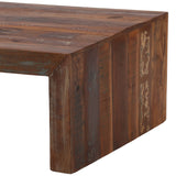 Sylvan Coffee Table, Distressed Medium Brown-Furniture - Accent Tables-High Fashion Home