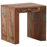 Sylvan Side Table, Distressed Medium Brown-Furniture - Accent Tables-High Fashion Home