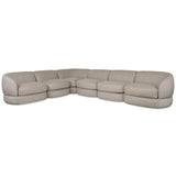 Sylvio 6 Piece Sectional, 1614-100-Furniture - Sofas-High Fashion Home