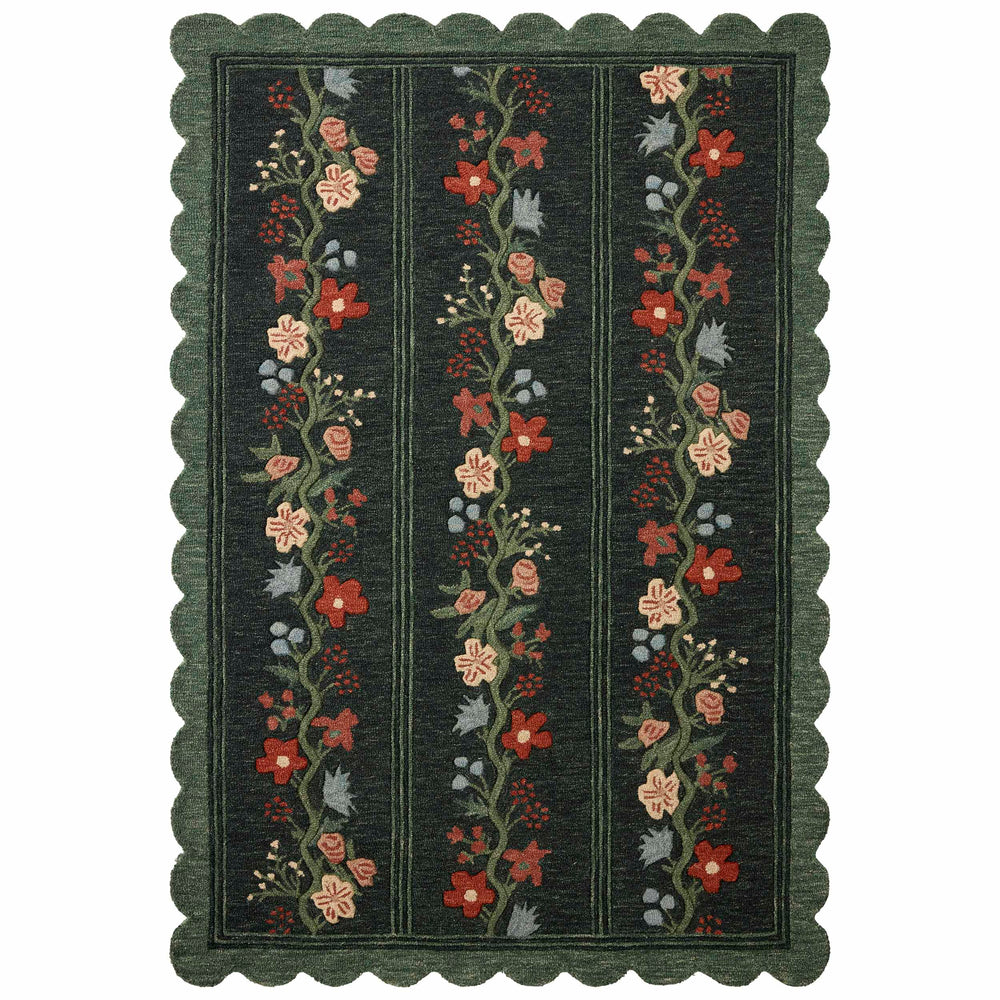 Rifle Paper Co. x Loloi Rug Thistle THI-01, Forest/Multi
