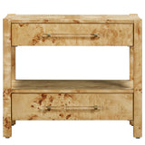 Brandyss 2 Drawer Nightstand, Natural