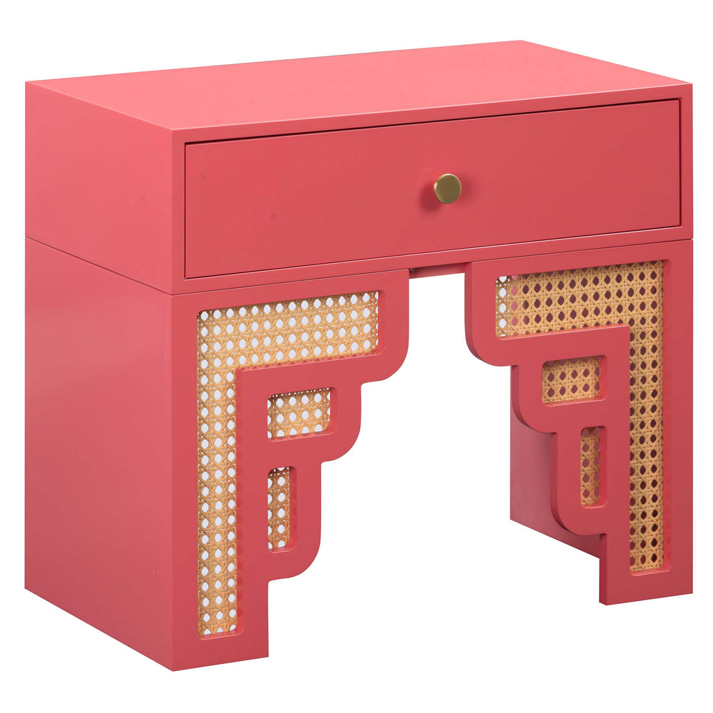 Suzie Nightstand, Coral-Furniture - Storage-High Fashion Home