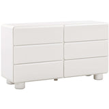 Tammy 6 Drawer Dresser, White-Furniture - Bedroom-High Fashion Home