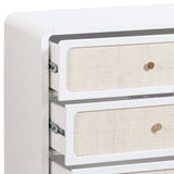 Patty 6 Drawer Dresser, White-Furniture - Bedroom-High Fashion Home