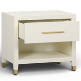 Dani 1 Drawer Nightstand, Cream