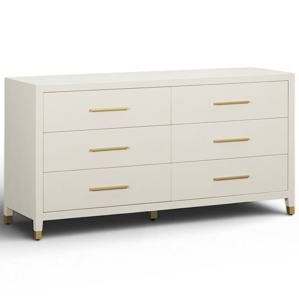 Dani 6 Drawer Dresser, Cream