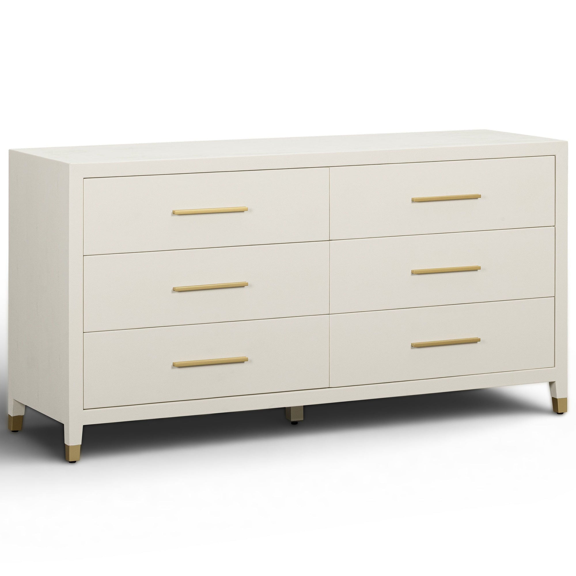 Dani 6 Drawer Dresser, Cream – High Fashion Home Dani 6 Drawer Dresser, Cream – High Fashion Home