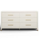 Dani 6 Drawer Dresser, Cream