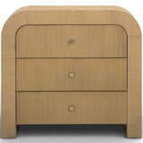 Hump 3 Drawer Bedside Chest, Natural