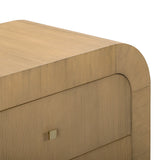Hump 3 Drawer Bedside Chest, Natural