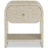 Borno Mother of Pearl Nightstand, Natural