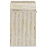 Borno Mother of Pearl Nightstand, Natural