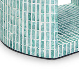 Prim Capiz Shell Nightstand, Blue