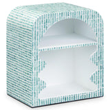 Jess Capiz Shell Nightstand, Blue