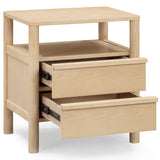 Tyra 2-Drawer Nightstand, Natural