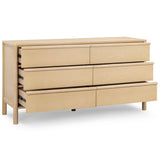 Tyra 6-Drawer Dresser, Natural