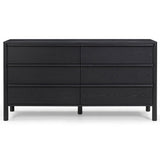 Tyra 6-Drawer Dresser, Black